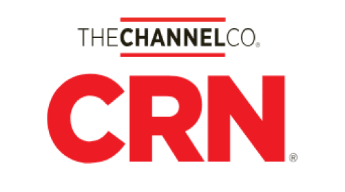 Logo displaying "THECHANNELCO" in black and red text above "CRN" in large red letters.